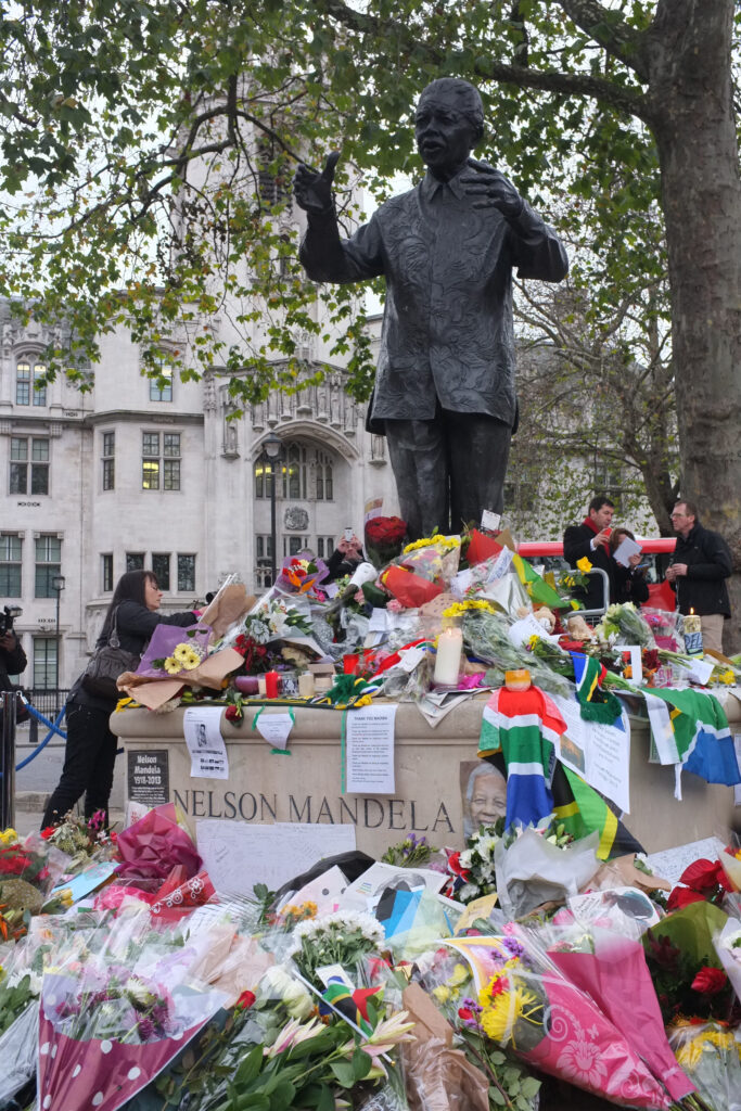 Nelson Mandela: The Man Who Forgave His Enemies. 3 Nelson Mandela tributes in Parliament Square London DSCF0404