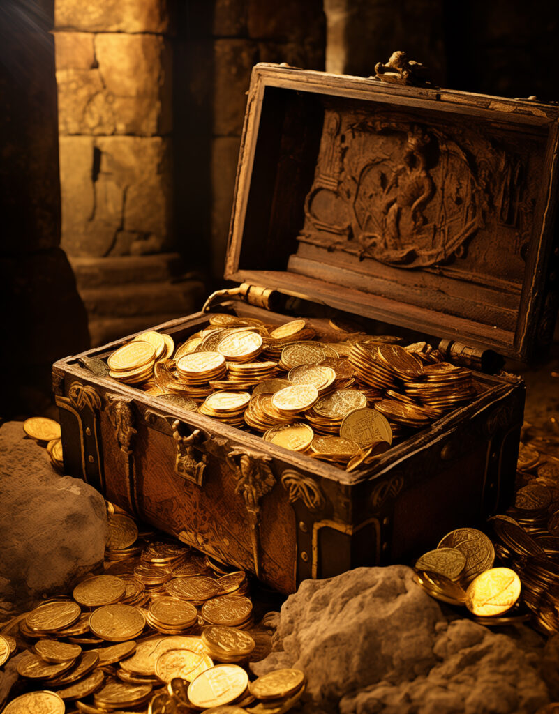 photorealistic money with chest 2