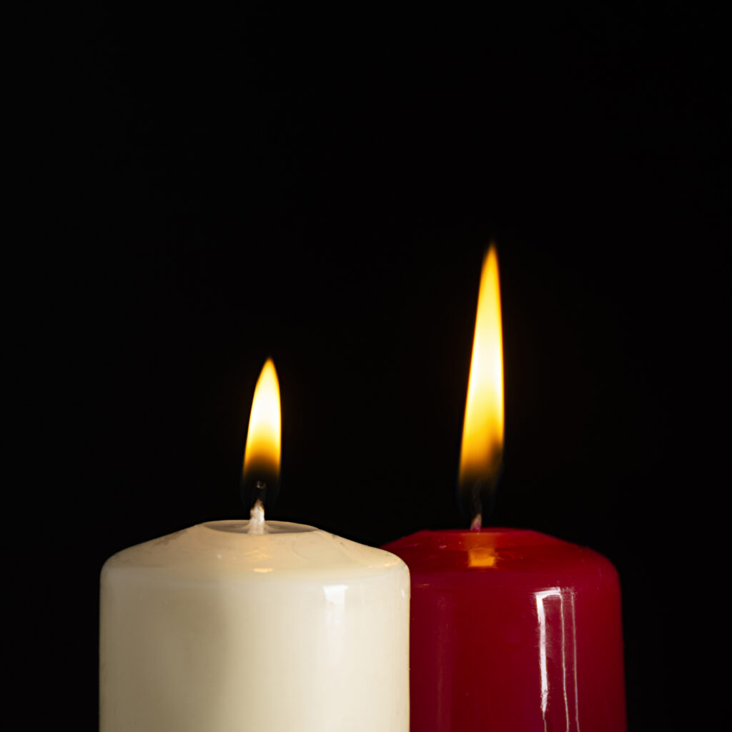 white red candles black 1