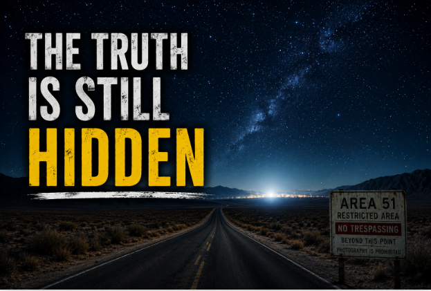 Area 51 Secrets mysterious desert road at night