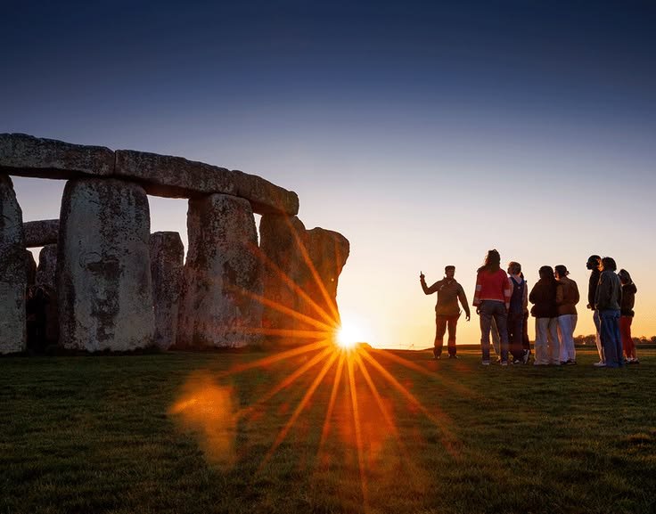 Sunset view of Stonehenge UNESCO World Heritage Site