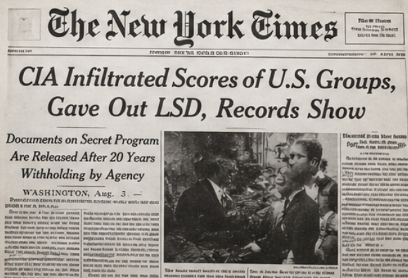 CIA MKUltra experiments prisoners mental patients children Willowbrook LSD 77 days Harris Isbell heroin reward