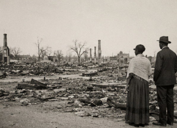 The Tulsa Race Massacre: How America Burned Its Wealthiest Black Community to the Ground in 1921 4 Dick Rowland Sarah Page elevator Tulsa 1921 arrest accusation spark Tulsa Race Massacre Drexel Building false charge