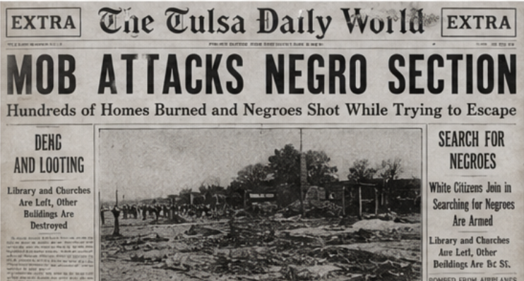 The Tulsa Race Massacre: How America Burned Its Wealthiest Black Community to the Ground in 1921 6 Greenwood District Tulsa burning June 1 1921 Black Wall Street fire smoke white mob 35 blocks destroyed race massacre