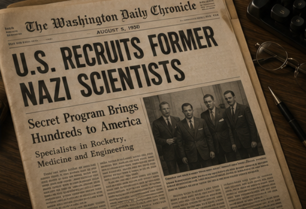 Operation Paperclip scientists contributions America NASA space program ballistic missiles chemical weapons biological warfare Cold War