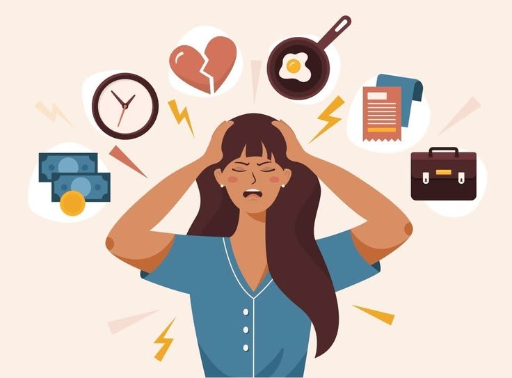 mental health stress irritability overwhelmed woman burnout exhaustion emotional regulation breakdown
