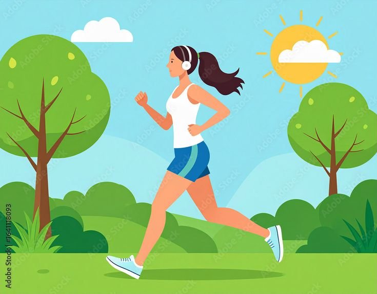 Why Mental Health Is Just as Important as Physical Health 5 Woman jogging outdoors in nature, illustrating how exercise shows mental health is just as important as physical health